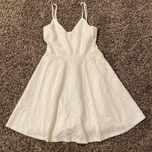 Lulus cream homecoming dress